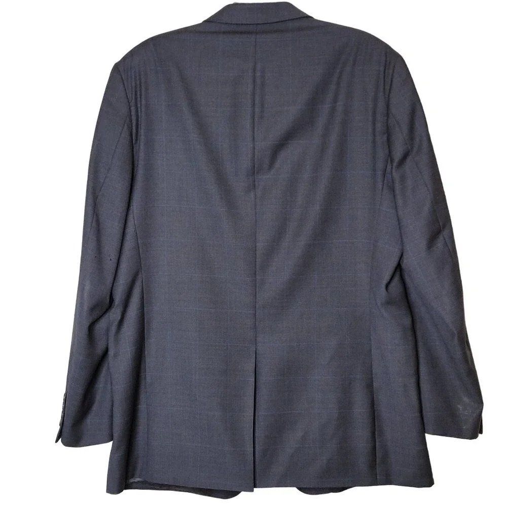 Lauren‎ Ralph Lauren Navy Wool Blazer Classic Tailored Dark Academia 44L